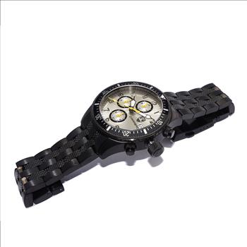 LeChateau - Chronograph Epson VR33 Muscle Movement, Stainless Steel Case and Band ,  CB17733SV, Retail at (MSRP:$1,475.00)