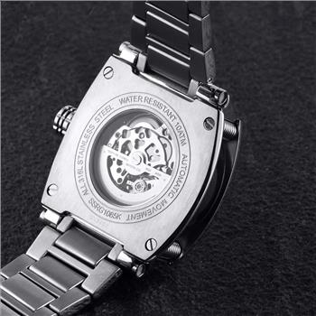 Lechateau Torque II Automatic Movement, Silver Skeletion dial with Exhibition back, MSRP: $1,995.00