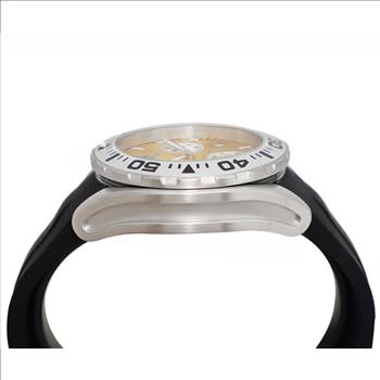 LeChateau, Men's Swiss Multi-Functiom Ronda X30 Movement, Yellow Dial -Bezel, Silicon Band, C1SK8824-YL - MSRP: $2,340.00