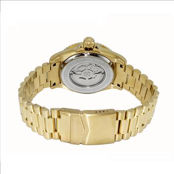 LeChateau Men's Automatic - Magnifying Date Dial with Exhibition Back  - C1G888BKBU Retail at (MSRP: $ 2,124.00)