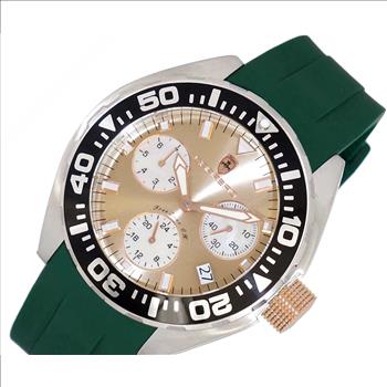 LeChateau, Men's Swiss Multi-Functiom Ronda X30 Mov't, Brown Dial , Silicon Band,Rosetone  C1R8824-BN_GN - MSRP: $2,340.00