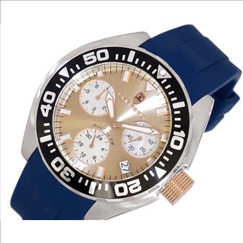 LeChateau, Men's Swiss Multi-Functiom Ronda X30 Mov't, Brown Dial , Silicon Band,Rosetone  C1R8824-BN_BU - MSRP: $2,340.00