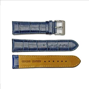 GENUINE LEATHER STRAP (22mm)-  DARK BLUECOLOR