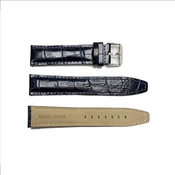 GENUINE LEATHER STRAP (22mm)-  DARK BLUE COLOR