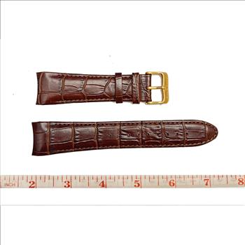 GENUINE LEATHER STRAP (24 mm) -  COCO BROWN SOFT TEXTURE - AK24MM-RGBROWN