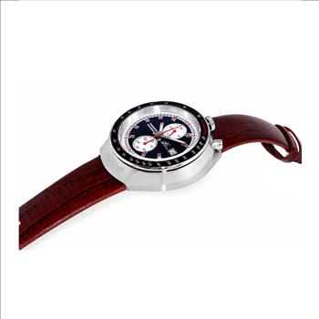 ADEE KAYE CHRONOGRAPH WITH 24-HOUR DISPLAY, TACHYMETER, AK5662-MBK_BN - (MSRP:$725.00)