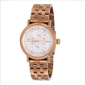 ADEE KAYE,  20 JEWELS - AUTOMATIC REGULATOR , SILVER DIAL, AK5665-MB-RSV - RETAIL AT $ 600.00