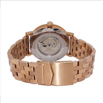 ADEE KAYE,  20 JEWELS - AUTOMATIC REGULATOR , SILVER DIAL, AK5665-MB-RSV - RETAIL AT $ 600.00