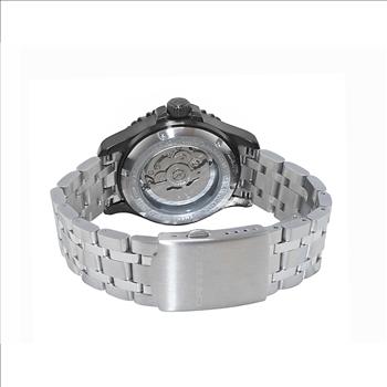 LeChateau, Men's TIME BOLD- X1 COLLECTION, NH35 AUTOMATIC MOVEMENT, IP-BLACK - BLACK/GREEN, C1B737GN-BK_SS - MSRP:  $2,340.00
