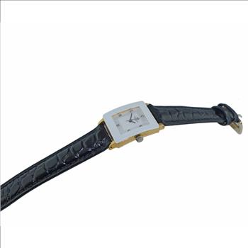ONISS, Ladies Watch white dial, Black Genuine Leather, MSRP:  $600.00)