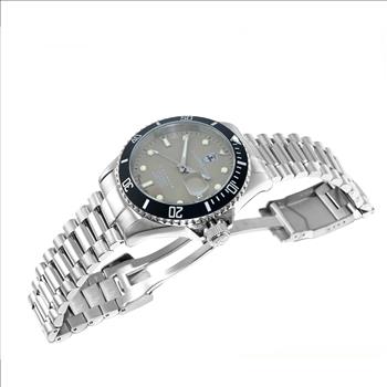 LeChateau Men's Automatic 21-Jewels - Magnifying Date Dial with Exhibition Back case - Brown Dial - (MSRP: $ 2,124.00)