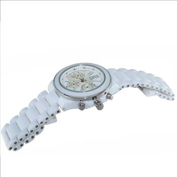 ONISS High-tech ceramic case and band , Swiss Multi-function movement , ON2427-LWT, Retail at $495.00