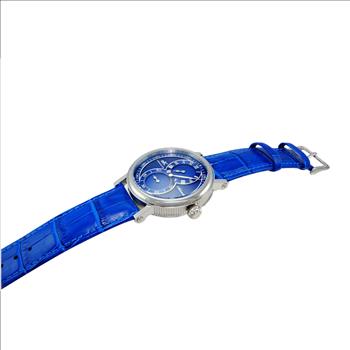 Adee Kaye, 20-Jewels TY2708  Automatic Regulator Movement , Genuine leather band, AK5665-MBU_BU - Retail price at $600.00