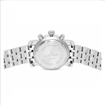 Lechateau, Men's VR32 Movement Chronograph Mov't, White Dial, JL0001-WT 