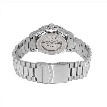 Lechateau Watches Men's Automatic - Magnifying Date, Yellow MOP Dial with Silvertone and Band  - C1S266BU-GO - Retail at (MSRP: $ 2,124.00)