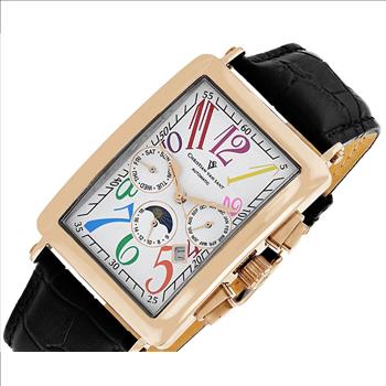Christian Van Sant Men's Prodigy Automatic movement, White Dial, 5 ATM, CV9145 - (MSRP: $1,995.00)