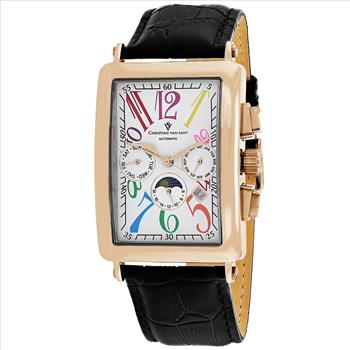 Christian Van Sant Men's Prodigy Automatic movement, White Dial, 5 ATM, CV9145 - (MSRP: $1,995.00)
