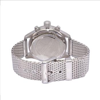 LeChateau - Chronograph Epson VR33 Muscle Movement, Stainless Steel Case and Band ,  CS17733GN_MESH, Retail at (MSRP:$1,475.00)