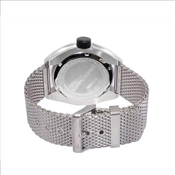 LeChateau, Men's Swiss Multi-Functiom Ronda X30 Movement, Brown Dial -Bezel, Stainless Steel Mesh band, C1S8824-BN_MESH - MSRP: $2,340.00