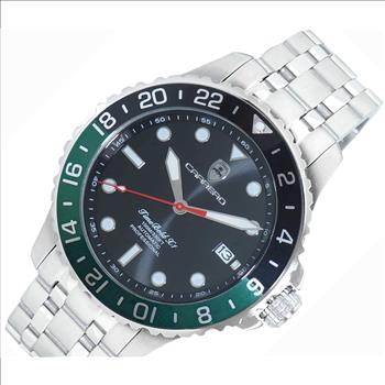 LeChateau, Men's TIME BOLD- X1,  NH35 AUTOMATIC MOVEMENT, 10 ATM, BLACK/GREEN,  C1S737BK-GN- MSRP:  $2,340.00