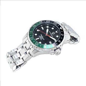 LeChateau, Men's TIME BOLD- X1,  NH35 AUTOMATIC MOVEMENT, 10 ATM, BLACK/GREEN,  C1S737BK-GN- MSRP:  $2,340.00