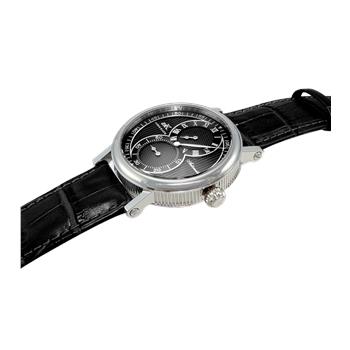 Adee Kaye 20-Jewels TY2708  Automatic Regulator Movement , Genuine leather band, AK5665-MBK - Retail price at $600.00