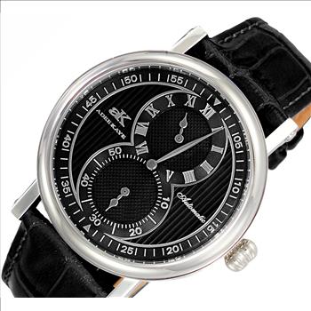 Adee Kaye 20-Jewels TY2708  Automatic Regulator Movement , Genuine leather band, AK5665-MBK - Retail price at $600.00