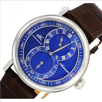 ADEE KAYE 20-Jewels TY2708  Automatic Regulator Movement , Genuine leather band, AK5665-MBU_BN - (MSRP: $600.00)
