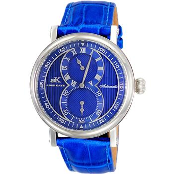Adee Kaye, 20-Jewels TY2708  Automatic Regulator Movement , Genuine leather band, AK5665-MBU_BU - Retail price at $600.00