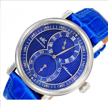 Adee Kaye, 20-Jewels TY2708  Automatic Regulator Movement , Genuine leather band, AK5665-MBU_BU - Retail price at $600.00