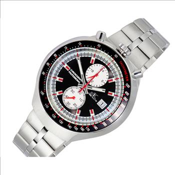 ADEE KAYE CHRONOGRAPH WITH 24-HOUR DISPLAY, TACHYMETER, AK5662-MBK - (MSRP: $725.00)