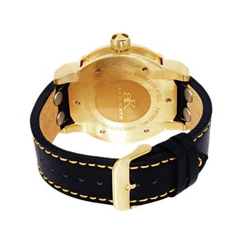 ADEE KAYE GENUINE LEATHER BAND, JAPAN QUARTZ MOVEMENT, AK7281-MGBK