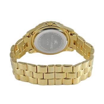 ADEE KAYE, GOLD TONE, MULTI-COLORED STONE (GREEN- WHITE) QUARTZ MOV'T, AK1177-G - RETAIL AT (MSRP: $545.00)