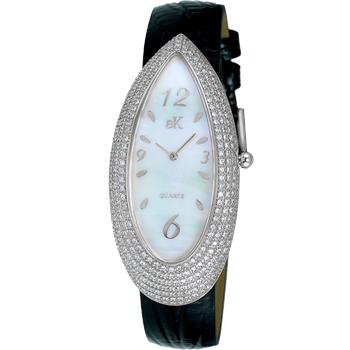 ADEE KAYE LADIES MOP DIAL-CRYSTAL WATCH, AK2527-L, RETAIL AT (MSRP: $ 375.00)