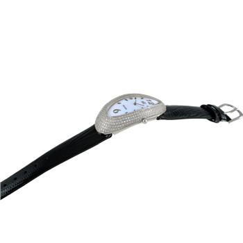 ADEE KAYE LADIES MOP DIAL-CRYSTAL WATCH, AK2527-L, RETAIL AT (MSRP: $ 375.00)