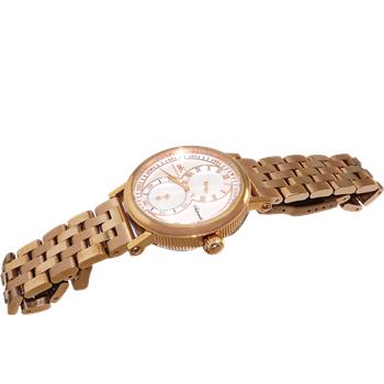 Adee Kaye Men's Automatic Regulator (20 jewels TY2708) , Exhibition back. Rose tone , White Dial. Retail at (MSRP: $600.00)