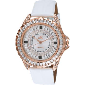 ADEE KAYE MID SIZE, 3 - HANDS COLRED STONE (WHITE), AK2727-R - RETAL AT (MSRP: $ 225.00)
