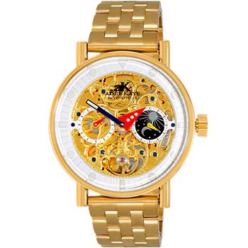 ADEE KAYE Skeleton Automatic -21 Jewels Movement , Sun and Moon Phase, AK2266-20_G0, Retail at (MSRP: $750.00)
