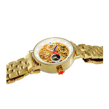 ADEE KAYE Skeleton Automatic -21 Jewels Movement , Sun and Moon Phase, AK2266-20_G0, Retail at (MSRP: $750.00)