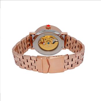 Adee Kaye Skeleton Automatic -21 Jewels Movement , Sun and Moon Phase, AK2266-40_RG, Retail at $750.00
