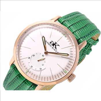 ADEE KAYE WATCHES 21 JEWELS AUTOMATIC MECHANICAL , DOME CRYSTAL, AK9044-MRG_LGN  RETAIL AT $600.00