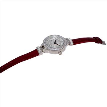 ADEE KAYE WATCHES, 3-HANDS DATE DIAL, MULTI-COLOR AUSTRIAN STONE AK2522-LRD , RETAIL AT (MSRP: $345.00)