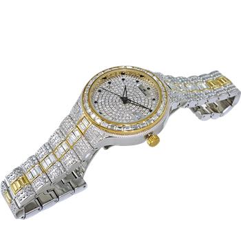 ADEE KAYE WATCHES, DATE -3 HANDS PAVE DIAL, ACCENTED WITH CRYSTAL STONE, AK2525-M2G - RETAIL AT (MSRP: $495.00)