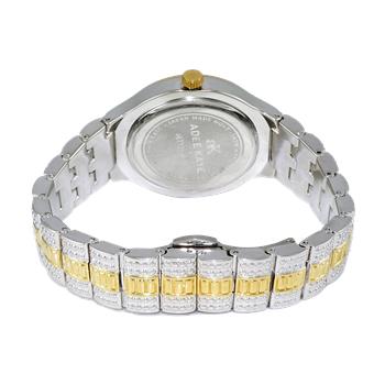 ADEE KAYE WATCHES, DATE -3 HANDS PAVE DIAL, ACCENTED WITH CRYSTAL STONE, AK2525-M2G - RETAIL AT (MSRP: $495.00)