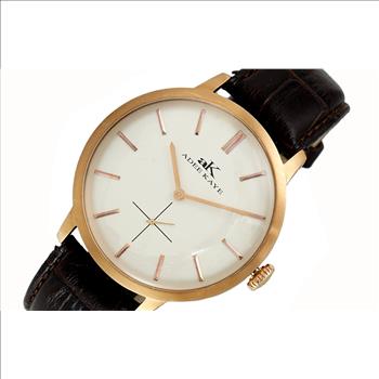 ADEE KAYE WATCHES, DOME MINERAL CRYSTAL, MIYOTA QUARTZ MOV'T. AK2225-RGSV/LBN, RETAIL AT (MSRP: $295.00)