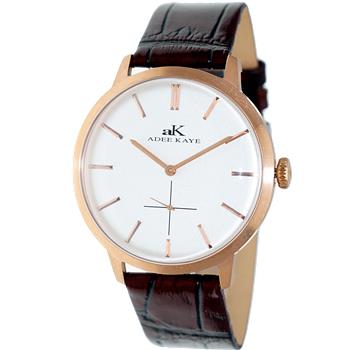 ADEE KAYE WATCHES, DOME MINERAL CRYSTAL, MIYOTA QUARTZ MOV'T. AK2225-RGSV_LBUR, RETAIL AT (MSRP: $295.00)