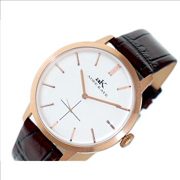 ADEE KAYE WATCHES, DOME MINERAL CRYSTAL, MIYOTA QUARTZ MOV'T. AK2225-RGSV_LBUR, RETAIL AT (MSRP: $295.00)