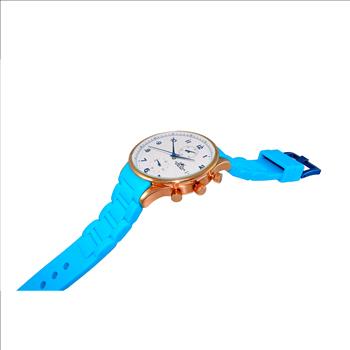 ADEE KAYE WATCHES, DUAL TIME OF 24 HOUR REGULATOR, AK7501-RGSV-BU , MSRP: $345.00