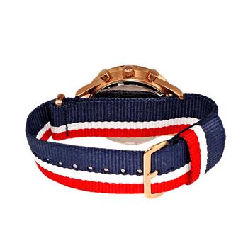 ADEE KAYE WATCHES, DUAL TIME OF 24 HOUR REGULATOR, ROSETINE CASE AND BAND. AK7501-RG_BUGO-NYB, RETAIL AT (MSRP: $245.00)