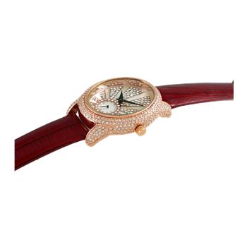 ADEE KAYE WATCHES, LADIES MOTHER OF PEARL DIAL WITH AUSTRIAN STONE, AK2003-L RG- RETAIL AT (MSRP: $345.00)